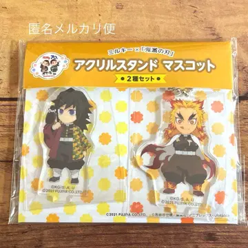 귀멸의 칼날 밀키 아크릴 스탠드 마스코트 토미오카 기유 렌고쿠 쿄쥬로