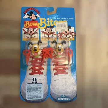 빈티지 플루토 Bow Biters 1989 BROOKSIDE 신발끈 홀더