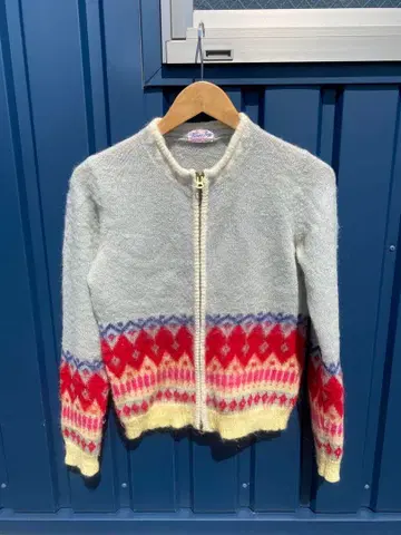 [ BEAMS BOY ] 집업 가디건 노르딕 무늬 M 사이즈 상당