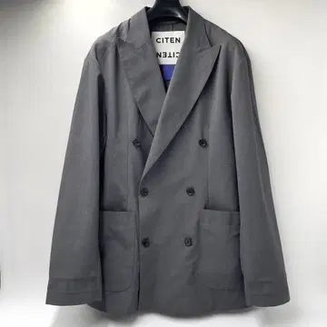 CITEN 시텐 더블 테일러드 자켓 캐주얼 사이드 벤트 얇은 소재