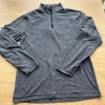 lululemon 룰루레몬 그레이 하이넥 긴팔 티셔츠