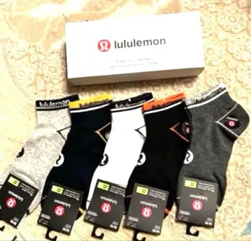 룰루레몬 남성용 삭스 5족 세트 스포츠 헬스장 러닝 일본 미발매