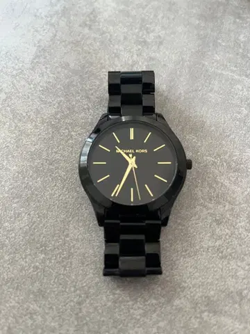 MICHAEL KORS 블랙 손목시계/배터리 교환 필요