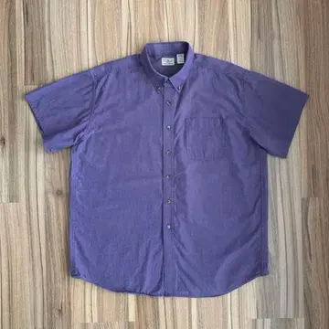 L.L.Bean 엘엘빈 샴브레이 반팔 셔츠 보라색
