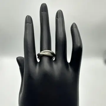 빈티지 MOSCHINO 모스키노 실버 3연 반지 약 10호 925S