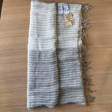 프렌치 린넨 패턴 스톨 무인양품