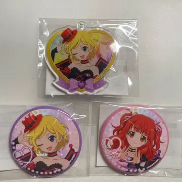 마루쿠지 프리티 리듬 아이라 미온 아크릴 키링 캔 배지