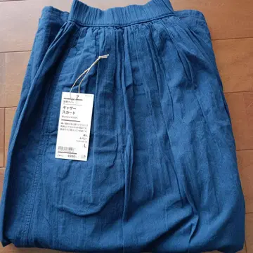 무인양품 개더 스커트 네이비 L 사이즈