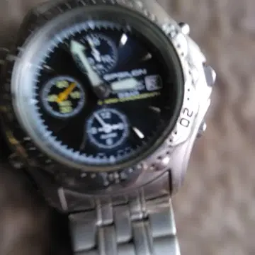 ALBA EPSILON 티타늄제 크로노그래프 알람 쿼츠 시계