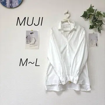 11743 MUJI 무인양품 스키퍼 셔츠 블라우스 M~L 코튼