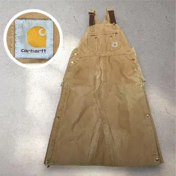 칼하트 리메이크 오버롤 스커트 덕지 사이드 지퍼 워크 의류