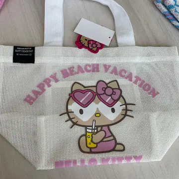 헬로키티 메쉬 토트백