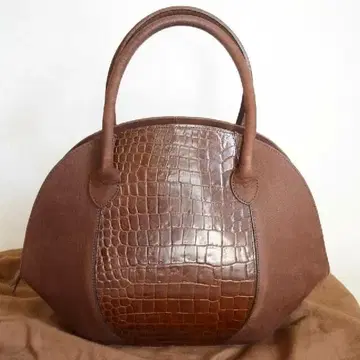 [ TAKANO COLLECTION 악어 무늬 가죽 핸드백 ]