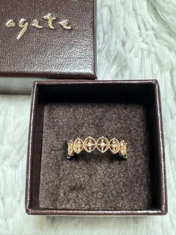 agete K10 다이아몬드 반지