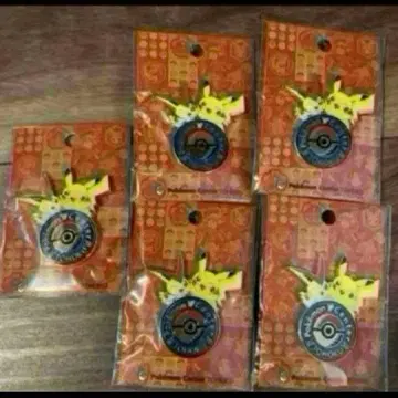 포켓몬 센터 도호쿠 로고 핀즈 5개 피카츄 빅티니 핀 배지