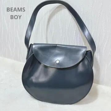 빔즈 보이 천연 가죽 가죽 숄더백 플랩 원형 빈티지풍