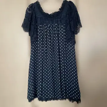 로이스크레용 도트 원피스