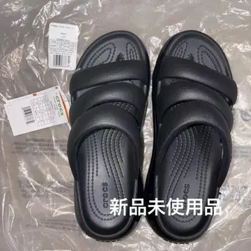 크록스 메가 크러쉬 트리플 스트랩 23.0cm 블랙