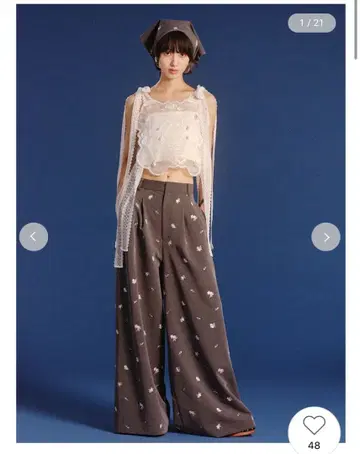 LILY BROWN 케이타 마루야마 sakura 자수 트라우저