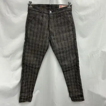 EVISU 갈매기 체크 팬츠 30인치