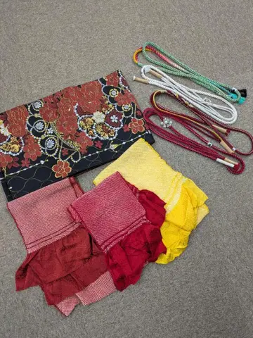 후리소데용 오비, 오비 장식 천, 허리띠 세트 판매