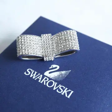 스와로브스키 리본 브로치 Deluxe