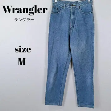 [ a2390 ] 랭글러 테이퍼드 데님 하이웨스트 29 스카이블루