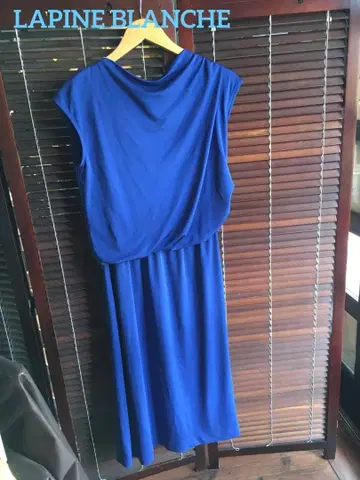 [라핀 블랑슈] 슬리브리스 원피스 블루 M 사이즈
