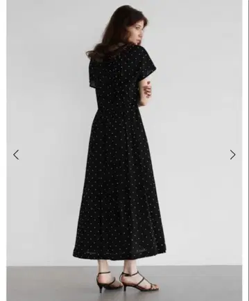 Ample 양류 도비 도트 원피스