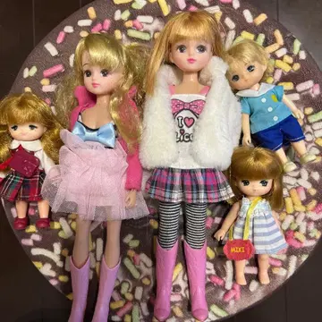 리카짱 인형 세트 5체 의류 포함 미키 마키