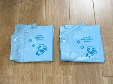 USJ 마리오 슈퍼 닌텐도 월드 레인 판초 어린이용 2장 세트