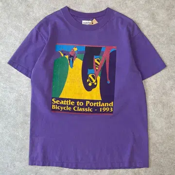 90s USA제 자전거 1993 아트 T셔츠 빈티지