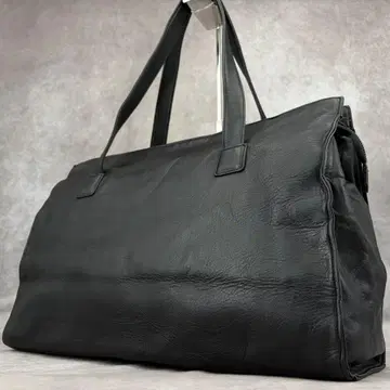 마가렛호웰 토트백 숄더 가죽 천연 가죽 A4 블랙