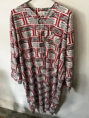 70년대 80년대 버드와이저 햄튼 나이트 셔츠