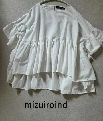 mizuiroind 코튼 블라우스
