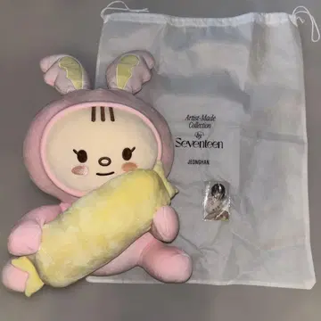 세븐틴 정한 라무 트레이딩 카드&봉제 인형 세트