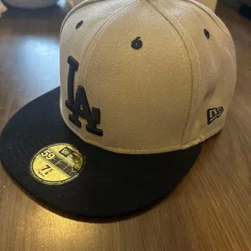 LA 야구 모자 7 5/8 그레이/블랙