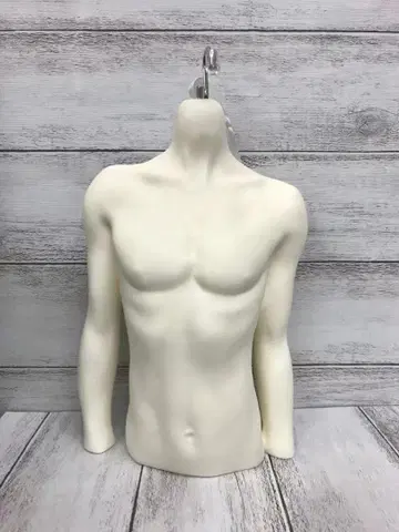 레진 캐스트 토르소 마네킹 헤드 스탠드 해외산 화이트 스킨