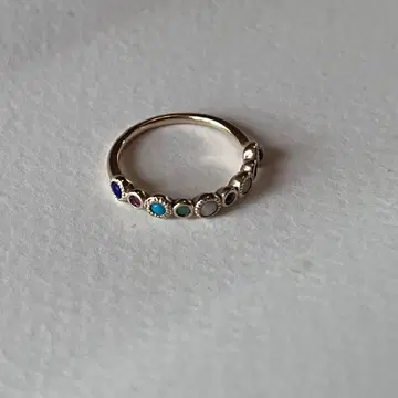 agete (아가트) K10 멀티스톤 반지 9호