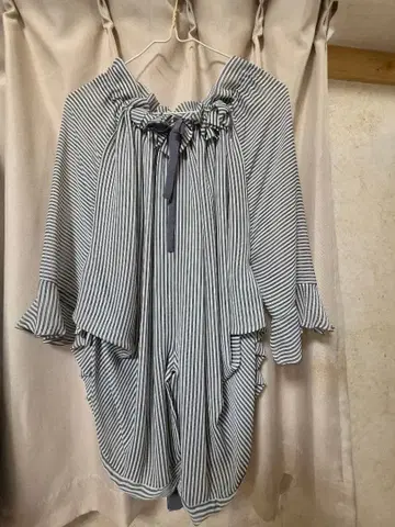 SCOT CLUB 스트라이프 튜닉 오분 소매