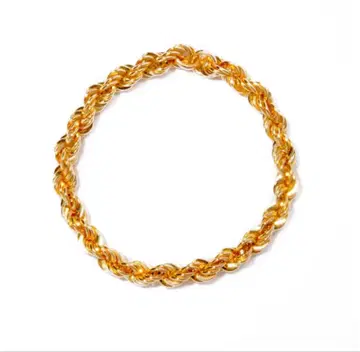 les bon bon k10 골드 트위스트 체인 반지 11호