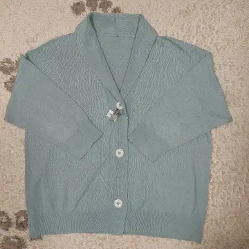 마가렛호웰 린넨코튼 가디건 7부 소매 숄카라