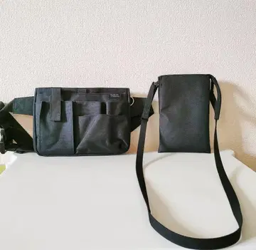 쿠츠와 문구 에이프런 백 무인양품 발수 사코슈 2세트