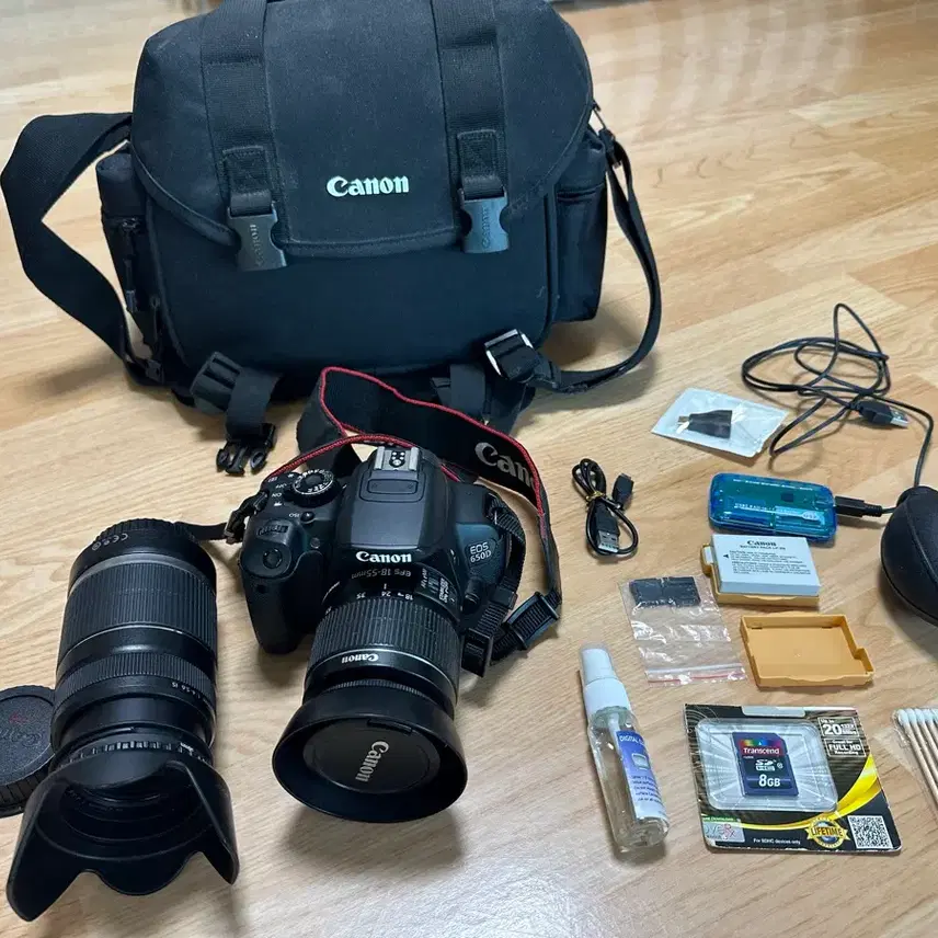 캐논 650d 카메라, 렌즈 2개 세트