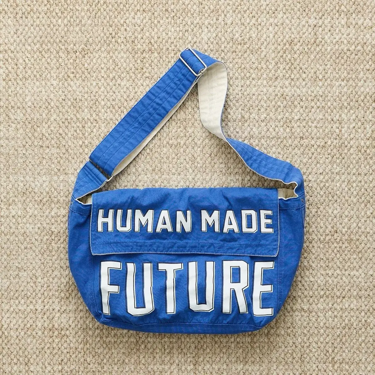 New) Human Made Canvas Boston Bag Tote Bag Small Navy Bag