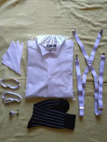 스탠딩 칼라 윙 셔츠 일식 6세트 결혼식