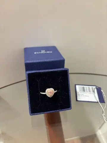 [새상품급] 11.5호 SWAROVSKI 스와로브스키 하트형 반지