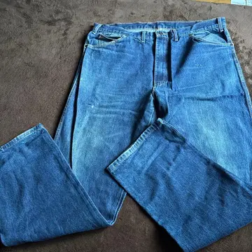 Lee 블루 데님 스트레이트 팬츠
