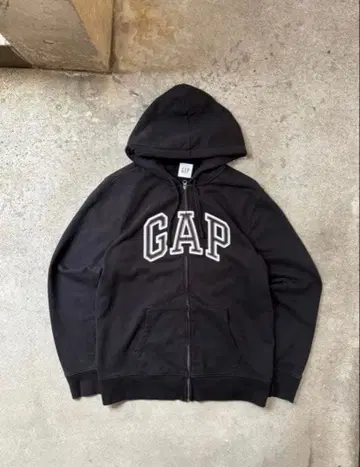 GAP 블랙 풀 집업 후드티