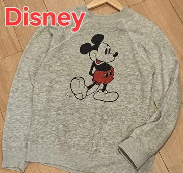 레어 USA제 70~80년대 디즈니 미키 맨투맨 화이트 발 래글런